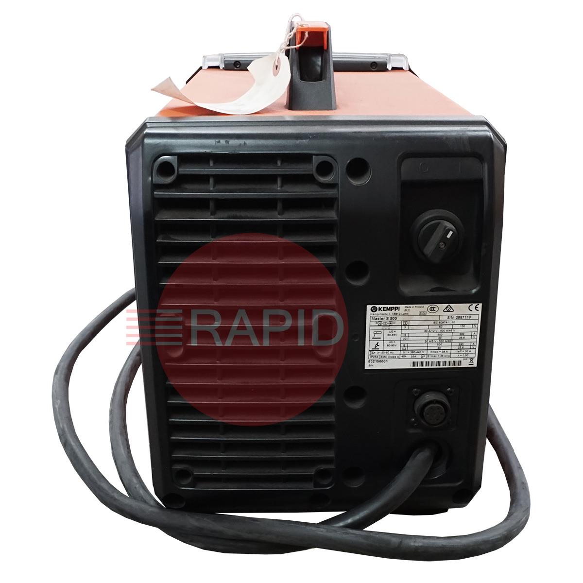USED16  Used Kemppi Master 500 S Cellulose Arc Welder - 400v, 3ph, CE